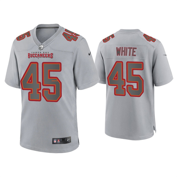 Men's Tampa Bay Buccaneers #45 Devin White Grey Atmosphere Fashion Stitched Game Jersey Men's Tampa Bay Buccaneers #45 Devin White Grey Atmosphere Fashion Stitched Game Jersey
